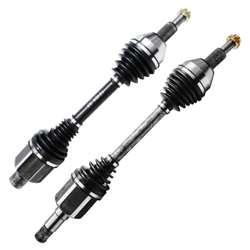 Image of Detroit Axle - Pair Front CV Axle Shafts for Volkswagen Routan Dodge Grand Caravan Chrysler Town & Country Ram C /V, 2 CV Axle Shafts Assembly Replacement