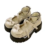 Ocasiones Versátiles: Los cómodos zapatos de plataforma para mujer son una excelente opción, ya sea para asistir a una fiesta temática, buscar un par adecuado para viajes o simplemente para citas diarias y compras. El diseño de hebilla significa que no tendrás que preocuparte de que los zapatos se salgan al bailar o caminar rápidamente.