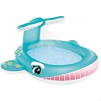INTEX 57440NP - Whale Spray Pool, Ages 2+, Size 2.01mx1.96mx91cm
