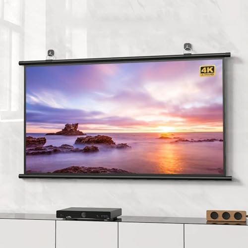 Pantalla de proyección manual para cine en casa 30" a 72" miniatura 3