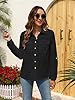 Runcati Womens Button Down Shirt Cotton Linen Long... #2