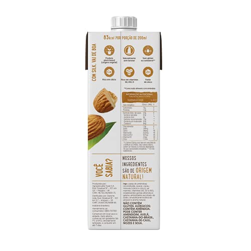 Silk - Bebida Vegetal, Amêndoa e Cacau, 1L