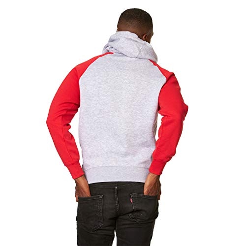 9 Crowns Unisex Men's Color Block Pullover Hoodie Raglan Sweatshirt2