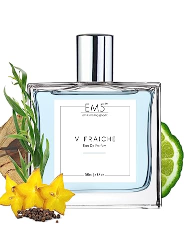 Image of EM5 V Fraiche Perfume for Men | Citrus Aromatic Woody | Day & Night Eau de Parfum | Strong and Long Lasting Spray | Luxury Gift for Him