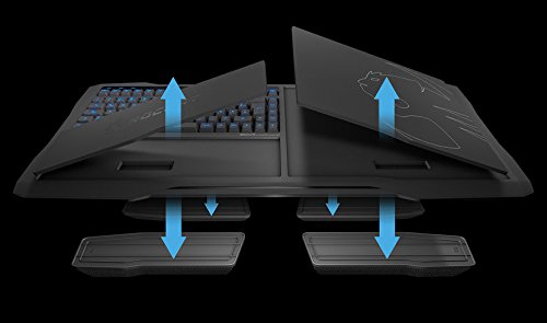 Roccat Sova Gaming Lapboard Usb Keyboard English Layout - For Pc, Xbox One, Ps4, Led Light (Blue), Mechanical Keys, Built-In Mouse Pad, (Part# Roc-12-181) #TOP1