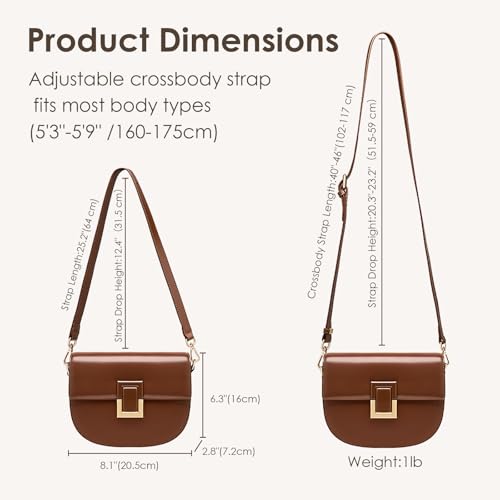 Crossbody Bags for Women, Genuine Leather Shoulder Bag Large Capacity Handbags Satchel Bags for Women2