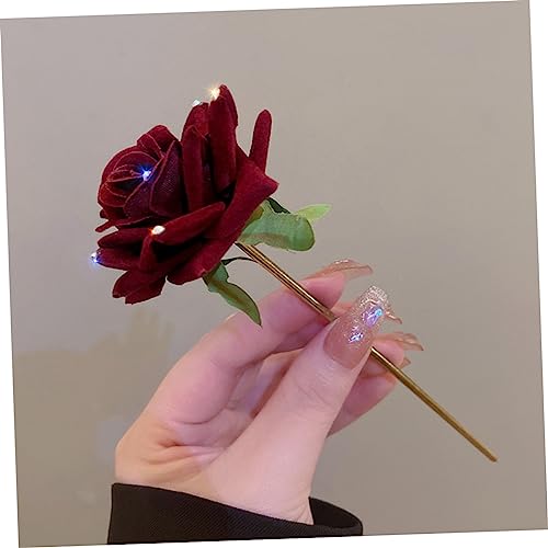 Accessoire Chignon Rouge pour Coiffure Élégante et Occasions