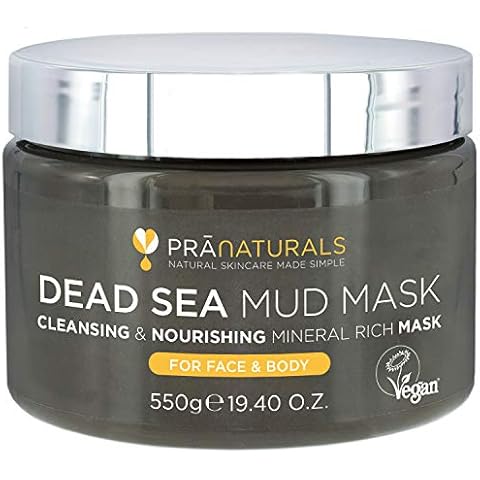 Mascarilla Facial y Corporal Natural de PraNaturals con Barro del Mar Muerto Cover