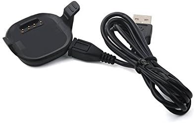 Replacement Charger for Forerunner 10/15 for Women/Man - USB Data Charger Dock Charging Cable for Garmin Forerunner 10/Garmin Forerunner 15 Size: Small (Small-Black)