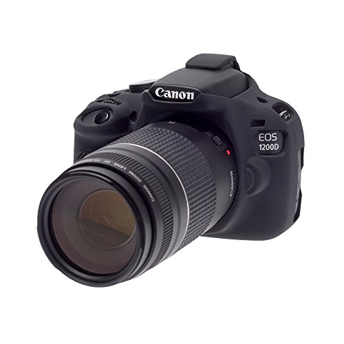 Bilora ECC1200DB - Carcasa de Silicona para Canon 1200D, Negro