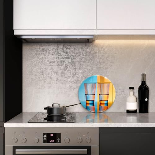 Protection Plaque Cuisson 30cm Wallfluent Planche à Découper Induction en Verre Résistant - 4