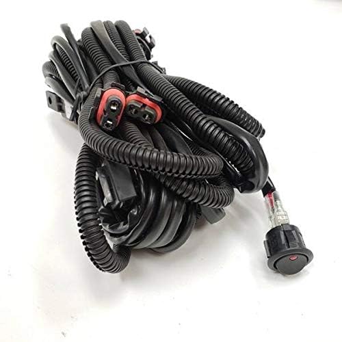 Compatible with 2011 2012 2013 2014 Ford Raptor 6000k LED front bumper Fog light Kit w/Bracket/Wiring/Switch/Built-in LED