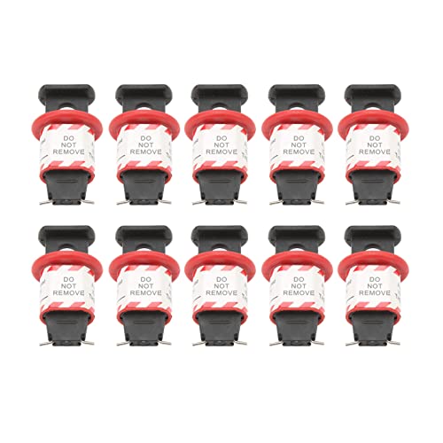10PCS Pin Circuit Breaker Lock Safety Miniature Electrical Air Breaker Switch Handle Lockout for Power Isolation