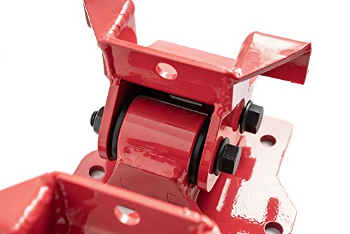 Precision Parts High Performance Gloss Red Motor Mounts Compatible With 2001-2010 Silverado Sierra 2500Hd 3500Hd 6.6 Lb7/Lly/Lbz/Lmm Duramax Diesel 6.6L #TOP2