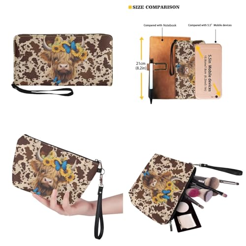 Image of Top Handle Purse for Women, Large Tote Handbag With PU Wallet Set, Gift for Mom