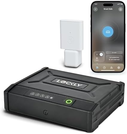 Lockly Wi-Fi Smart Safe – Biometric Safe for Fingerprint, PIN Genie® Keypad, App Control & Instant Alerts for enhanced Home and Business Security