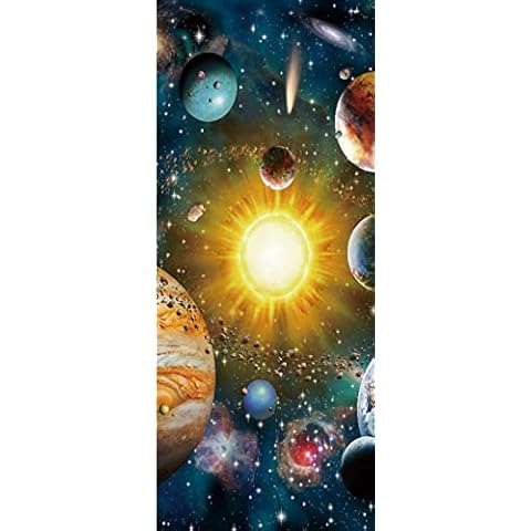 A.Monamour 3D Space Galaxy Door Stickers Cover