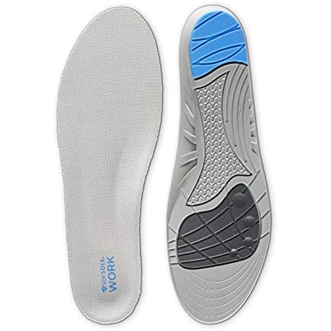 Sof Sole Men's Work Anti-Fatigue Full-Length Insole, Grey, Men's 8-13 Cover