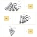 1000 Pcs M3 M4 M5 Bolts Set, Nuts and Bolts Assortment Set, Cross Round Head Screws and Nuts and Washers Set, Stainless Steel Machine Screws Washers Set