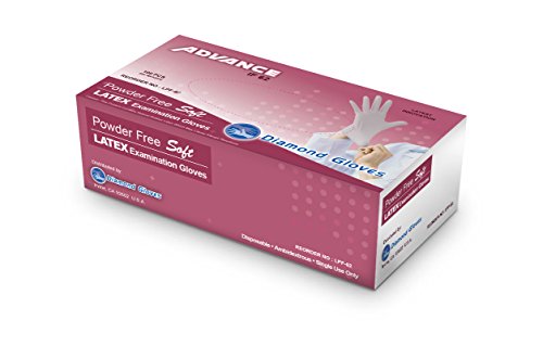 Latex Examination Powder Free Gloves Extra Small (Medical), CE, FDA, Natural White, 100/box (6.2g - Maximum Protection)-X- Small