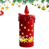 Photo Gallery candele natalizie senza fiamma, candele tremolanti in vetro senza fiamma, albero di natale con fiocco di neve renna candele finte realistiche a led, candele a pilastro a led a batteria per decorazione Photo Gallery candele natalizie senza fiamma, candele tremolanti in vetro senza fiamma, albero di natale con fiocco di neve renna candele finte realistiche a led, candele a pilastro a led a batteria per decorazione
