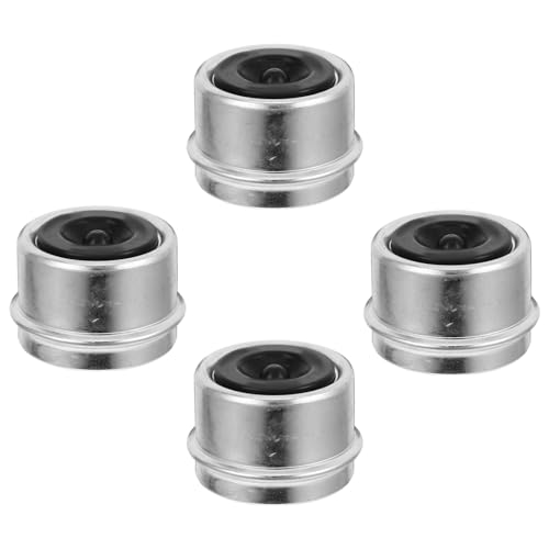 Capuchons de moyeu de remorque 2,72 pouces HEMOTON protection caoutchouc métal