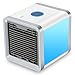 Chłodnica powietrza, arktyczne powietrze, osobista chłodziarka przestrzeni, przenośna mini chłodziarka powietrza 3 w 1, nawilżacz i oczyszczacz z 3 prędkościami i 7 kolorami świateł LED do sypialni, biura