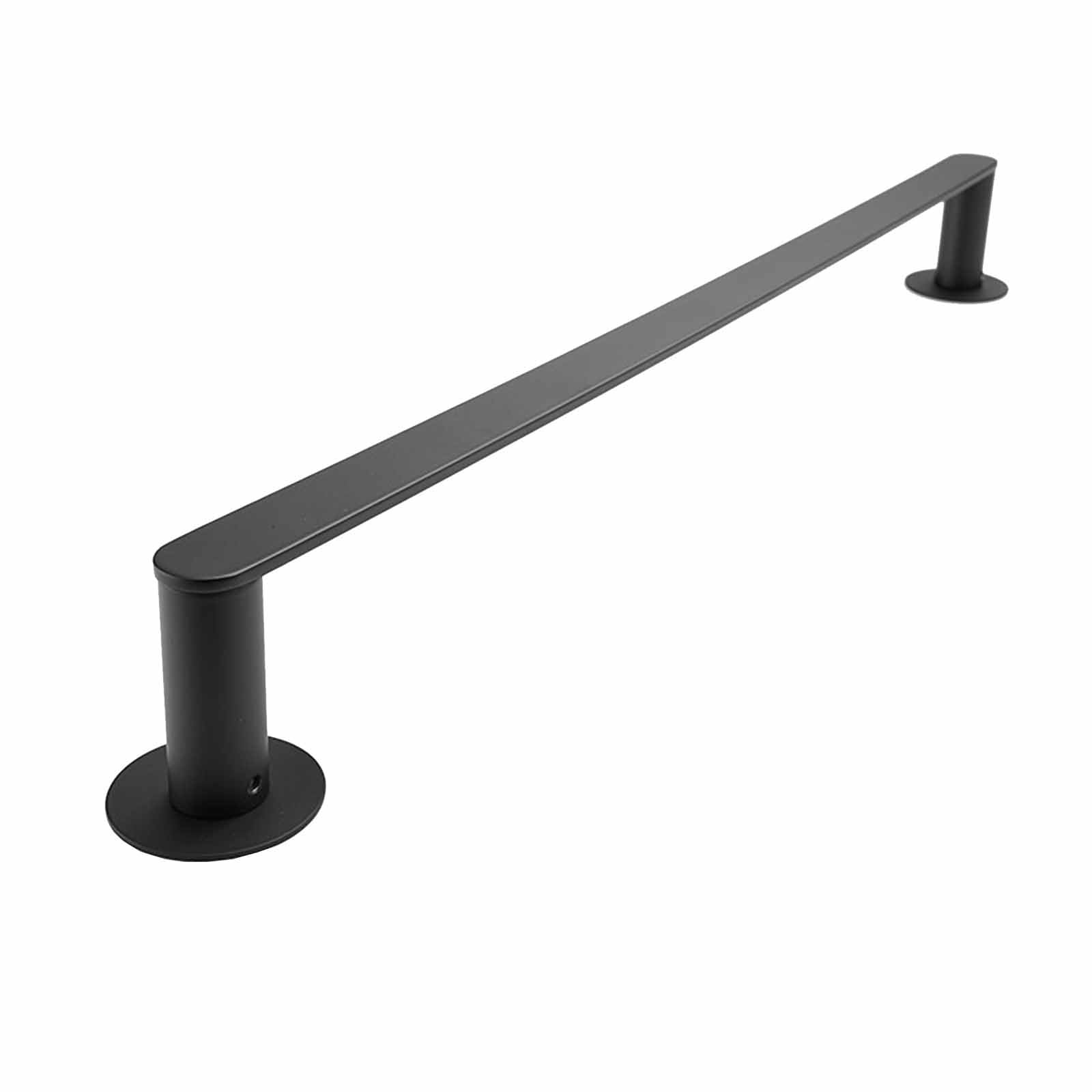 Porte-serviettes noir anti-rouille pour gagner de la place au mur