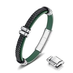 K-Leather Color: Green&Black;Metal Color: Silver