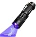 Black Light Flashlight, Scorpion UV Flashlight, Zoomable Ultraviolet Flashlight, 395 nM Handheld Blacklight Detector for Spot Carpet Pet Dog Urine Detection Light, Stains and Bed Bug - 2 Pack