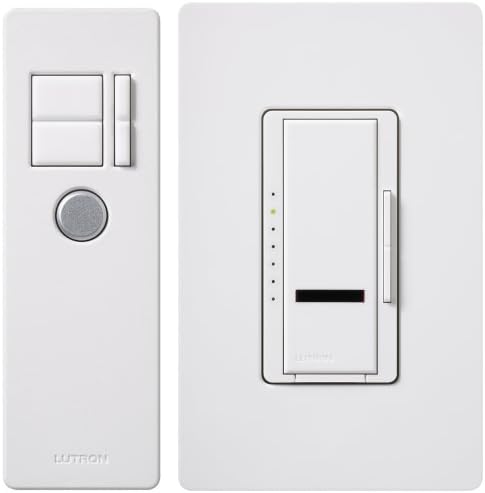 Lutron Maestro IR 600-Watt Single-Pole Digital Dimmer, MIR-600THW-WH, White