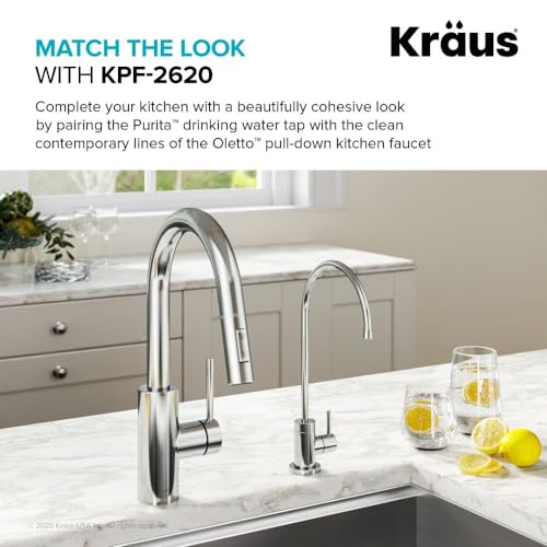 Image of KRAUS Purita 100% Lead-Free Kitchen Water Filter Faucet in Chrome, FF-100CH