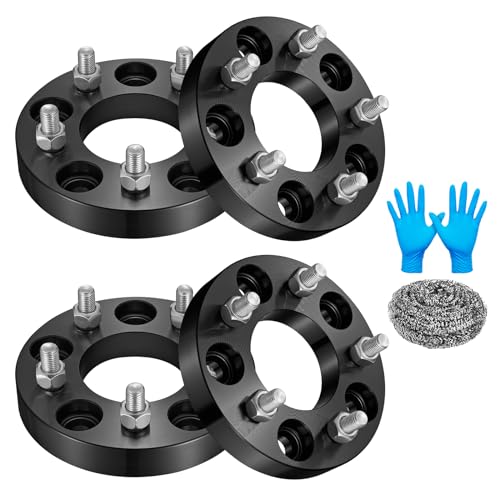 BDFHYK 5x120mm to 5x114.3mm Wheel Bolt Pattern 1 inch Convert Wheel Spacer Compatible with Buick Cadillac Chevy GMC Pontiac 5 Lug Wheel Adapters M12x1.5 & 74.1 mm Hub Bore Set of 4 Not Hubcentric