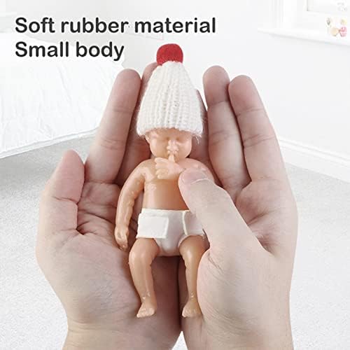  Reborn Baby Dolls 6.3 in girl with eyes closed, Not Vinyl Dolls,Realistic Soft Silicone Newborn Baby Doll,Real Full Body Silicone Reborn Baby Dolls (no hair)