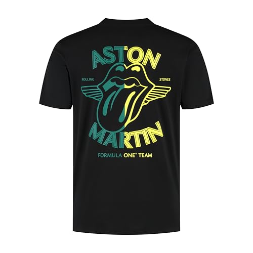 Aston Martin F1 Rolling Stones Tshirt Black2