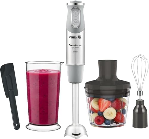 Moulinex Quickchef, Batidora de mano, Potencia de 1000 W, Cuchill...