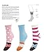 1SOCK2SOCK Women's Donut Crew Cotton Fun Socks, Cute Multipack Gift Box for Women (3 Pack-Cotton)