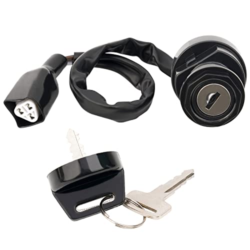 AHL Ignition Key Switch ‎27005-56719 Compatible with Kawasaki Brute Force 650 750 KVF650 KVF 650 Prairie 700 KVF750 KVF 750 ATV KFX700 KFX 700 KSV700 KSV 700 2004 2005 2006 2007 2008 2009 2010-2017