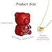 Imagen de Oso de oso con rosa eterna y caja de joyería
