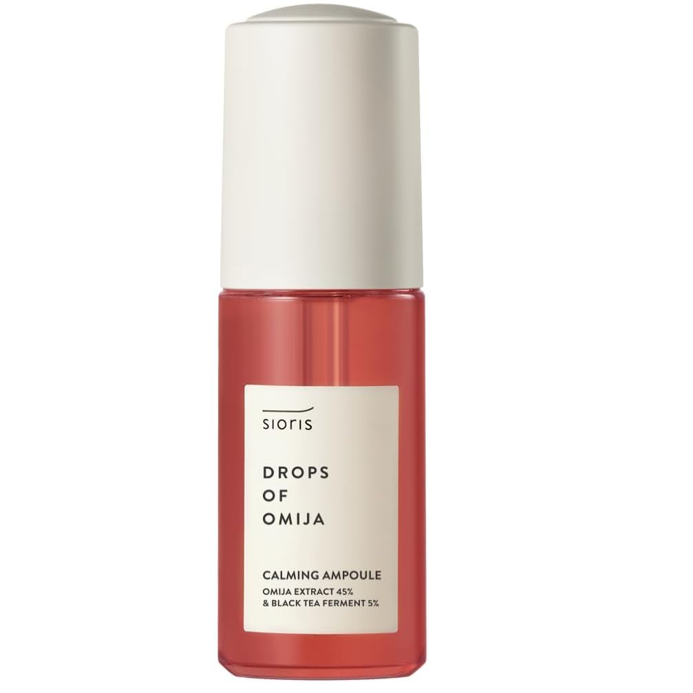 sioris Drops of Omija Calming Ampoule 45% organic Omija & 5% kombucha, calming & Soothing Redness, intense rejuvenating, controls sebum with mild acid