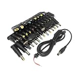 PIXZCSA Laptop Netzteil Anschlussset 5 mm x 1 mm Buchse Adapterset für effektives Energiemanagement und Wartung Laptop DC Anschluss, 40 Stück
