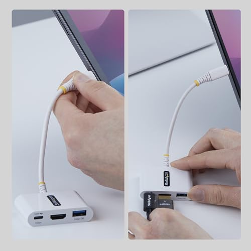 Mini Dock USB-C a HDMI 4K 60Hz compatible con Dell ThinkPad HP e iPad 3