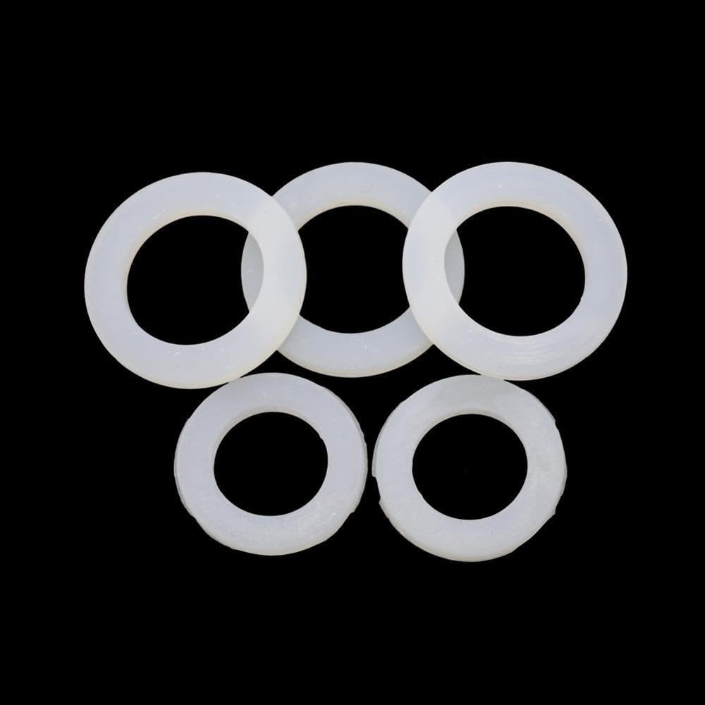 Pierścienie uszczelniające 5 szt. silikonowych uszczelek płaskich typu O-ring, grubość 2,3 mm, średnica wewnętrzna 6,10, silikonowa uszczelka płaska(38 x 78 x 3mm)