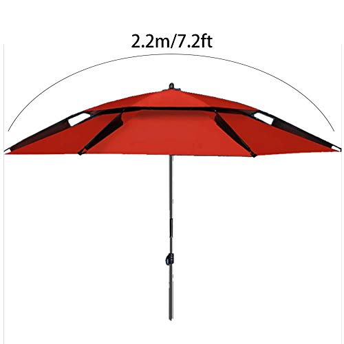 Parasol cantilever CLSDRZC double toit octogonal ombrage extérieur - 5