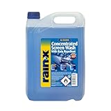 Rain-X Concentrated Screenwash with Rain Repellent - Superior Visibility & Protection for All Seasons - Prevents Freezing Down to -15°C - Streak-Free & Water-Repellent Formula - 5L
