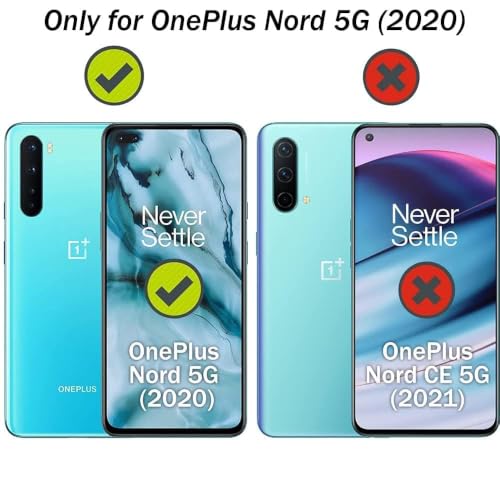 Image of MOBILOVE PU Leather Flexible Shockproof Design Back Case Cover for | OnePlus Nord (2020) (Black)