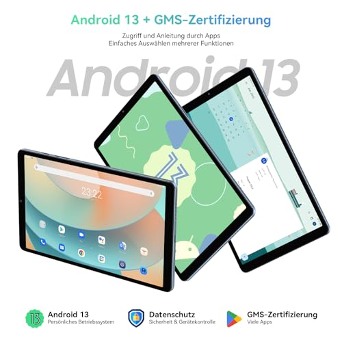 Blackview Tab60 Tablet 8,68 Zoll Android 13 Tablet 4G LTE 5G WiFi 12GB RAM 128GB ROM(1TB TF) 6050mAh, 5MP+8MP, Telefonanruf Funktionalität Tragbares Tablet PC Google GMS, Widevine L1 – Bild 6