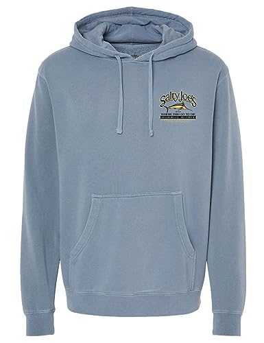 SALTY JOES Men's Fish Count Logo Pigment-Dyed Hoodies2