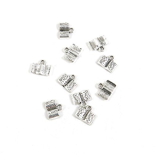 110 Pieces Antique Silver Tone Jewelry Making Charms Findings Fashion