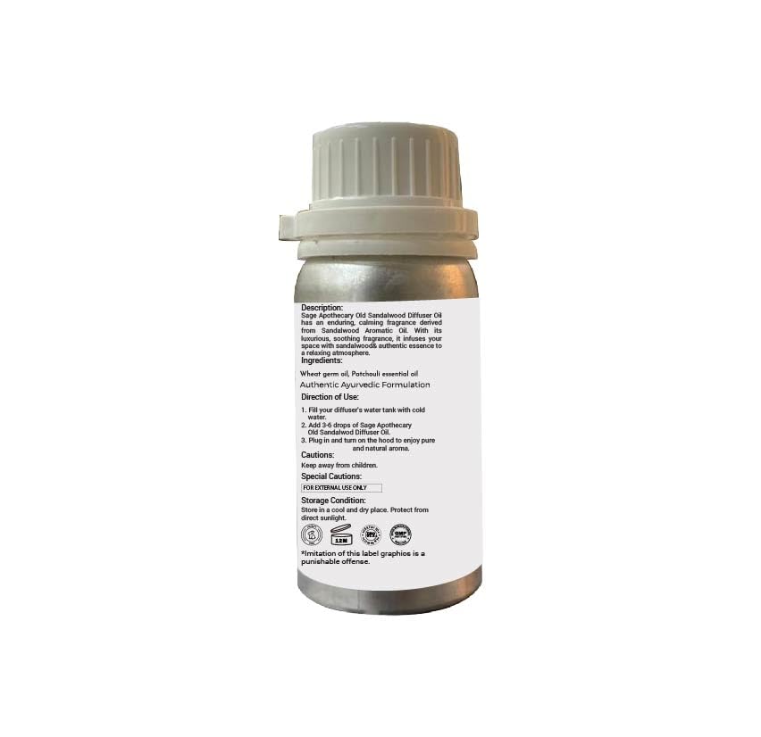Image of Sage Apothecary Patchouli Diffuser Oil Natural Aromatherapy Oil for Sleep and Relaxation - 125 ml